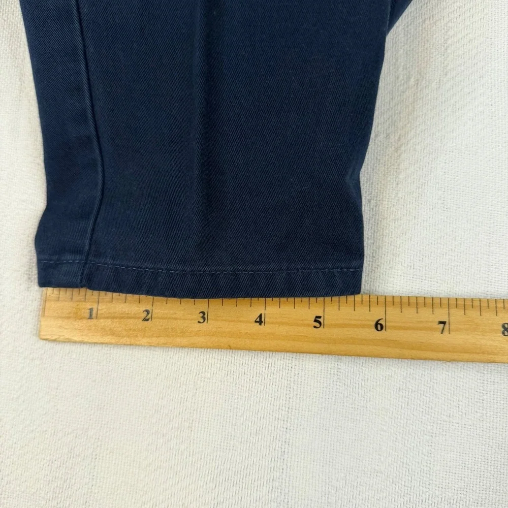 Vintage Esprit Sport Navy Blue High Waisted Straight Leg Chino Pants Size 3/4